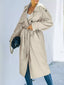Women's Jackets Double Breasted Long Trench