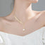 KAMIRA Leaf Pearl Necklace