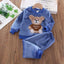  Blue Hooded Outerwear Tops Pants