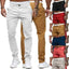 men's casual solid color slim jeans