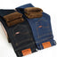 Men's Winter Fleece-Lined Stretch Slim Jeans