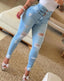 Women's High Waist Cutout Skinny Jeans
