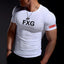 White Tight-Fitting Breathable T Shirt