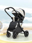 Black One-Button Folding Baby Stroller