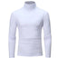 White  Men's Casual Slim Fit Basic Plain T-shirt