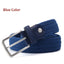 Stretch Canvas Leather Belts