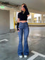 Women's High Waist Flare Jeans - Beronia USA