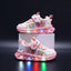 Pink LED Casual Lighted Sneakers
