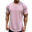 Pink Muscle Fitness T Shirt Blouses