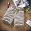 Men's Solid Color Knee-Length Beach Shorts