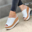 White Fish mouth Sandals