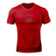 Red  Men's Gym Compression T-shirt