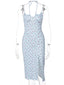Floral Sleeveless Cut Out Maxi Dress - Beronia