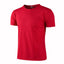 Red  Men's Casual Slim Fit Basic Plain T-shirt